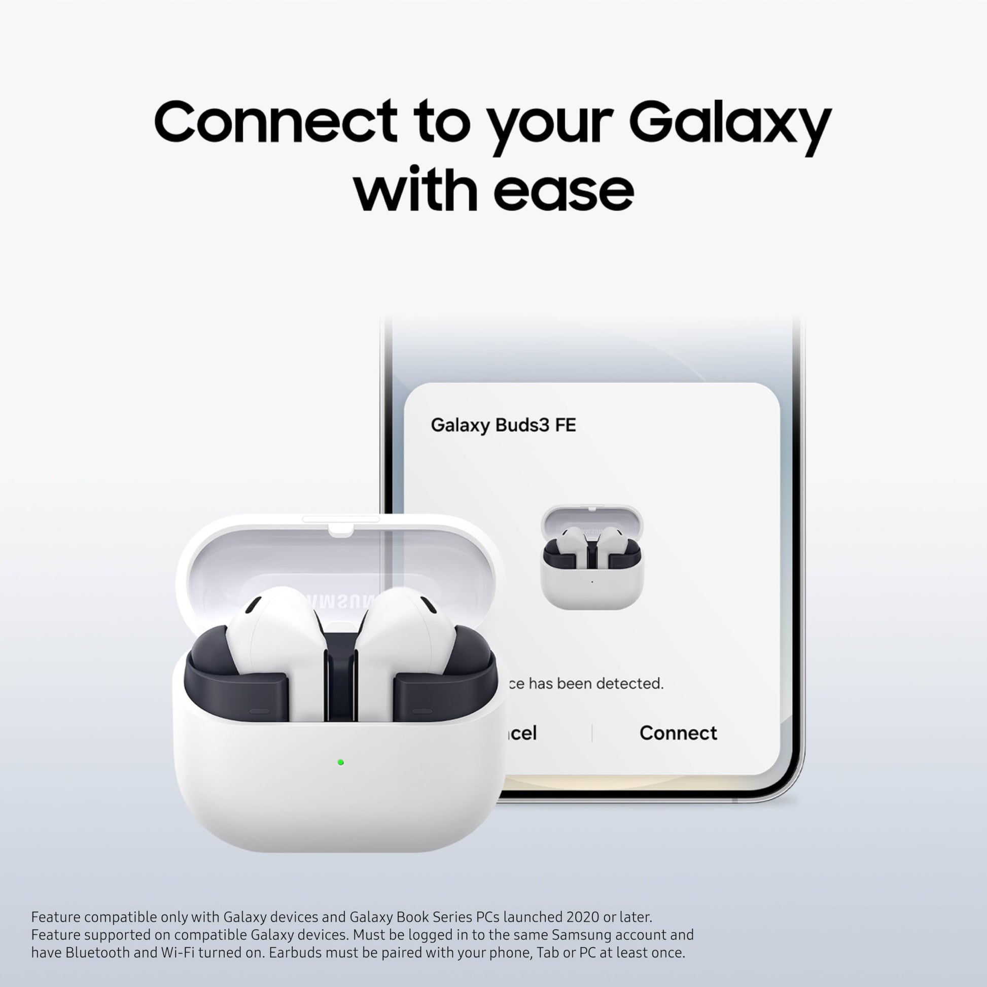 SAMSUNG Galaxy Buds 3 FE (2025) + Galaxy SmartTag2, True Wireless Bluetooth Earbuds, Active Noise Cancellation, Powerful Sound, Clear Calls, Long Lasting Battery, Black [US Version, 2 Year Warranty] - Medaid International