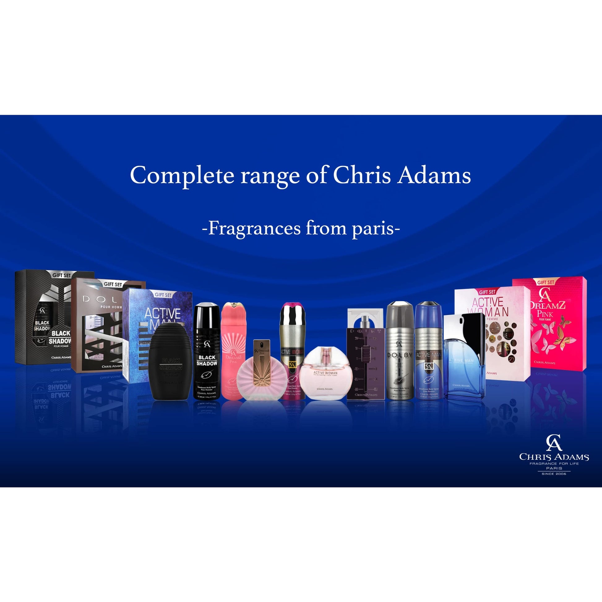 Active Man Eau De Parfum - Pour Homme (for men) 100ml Spray by Chris Adams - Medaid International