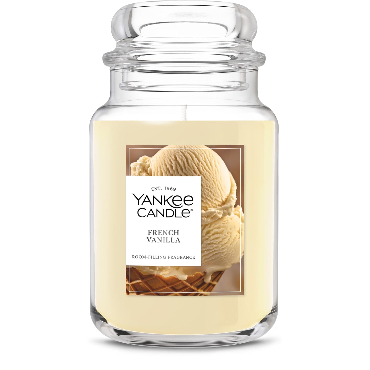 Yankee Candle French Vanilla Scented Candle, 22oz Large Jar with up to 150 Hour Burn Time, Giftable, Holidays - Medaid International
