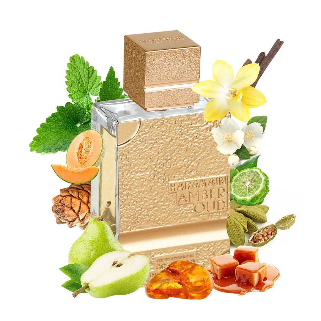 Al Haramain Amber Oud Gold 999.9 - Dubai Edition - Arabian Perfume for Women - Long Lasting Fragrance - Arabic Perfume - Extrait De Parfum - 3.33 oz EDP Spray - Medaid International