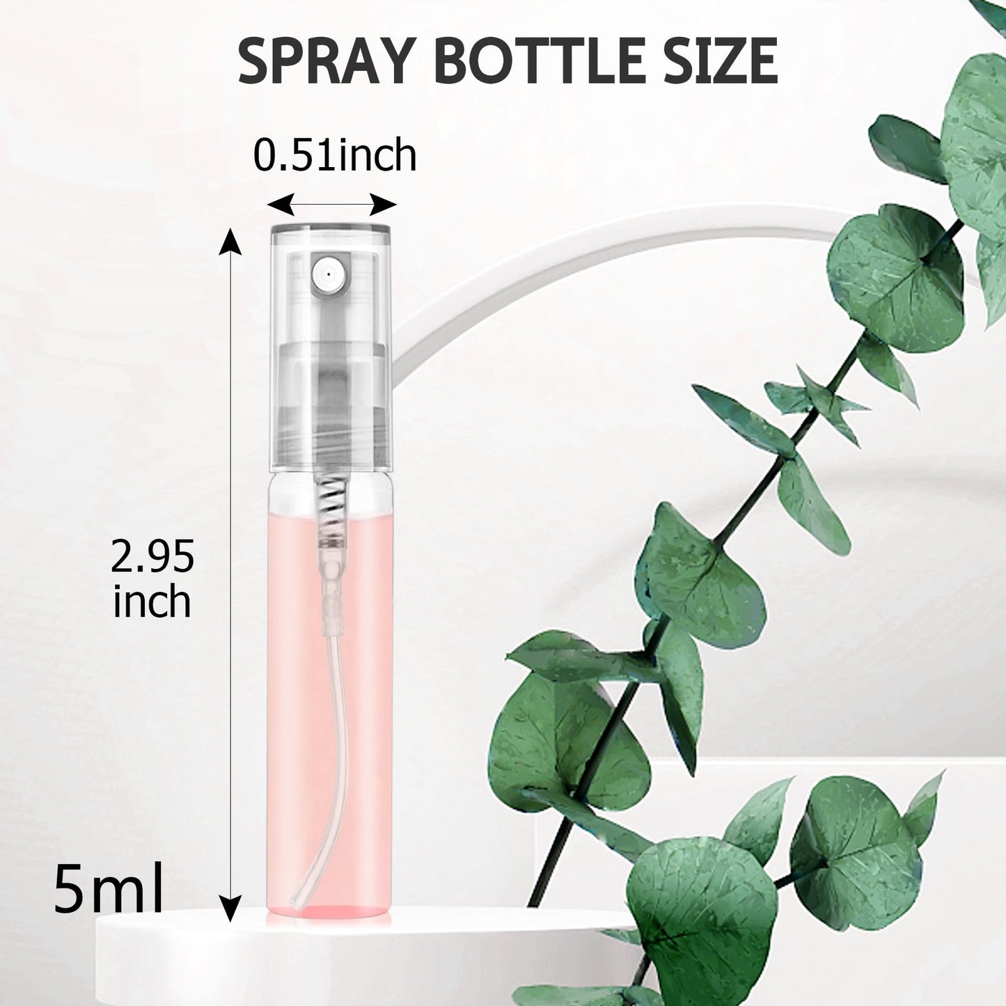 Csdtylh Mini Spray Bottle 105PCS 5ML Clear Glass Perfume Bottles Refillable Fine Mist Spray Bottles Empty Fragrance Sample Spray Containers Cosmetics Atomizer for Cleaning,Travel,Essential Oils - Medaid International