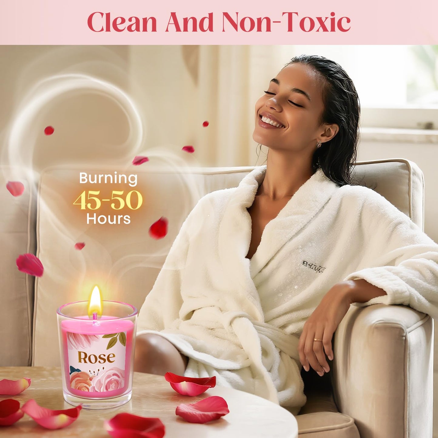 Bofuoos Christmas Gifts for Women - Stocking Stuffers for Women, Luxurious Self Care Relaxation, White Elephant, Birthday, Valentines Day Gift Ideas for Her, Wife, Mom, Unique Pink Beauty Gift Set - Medaid International