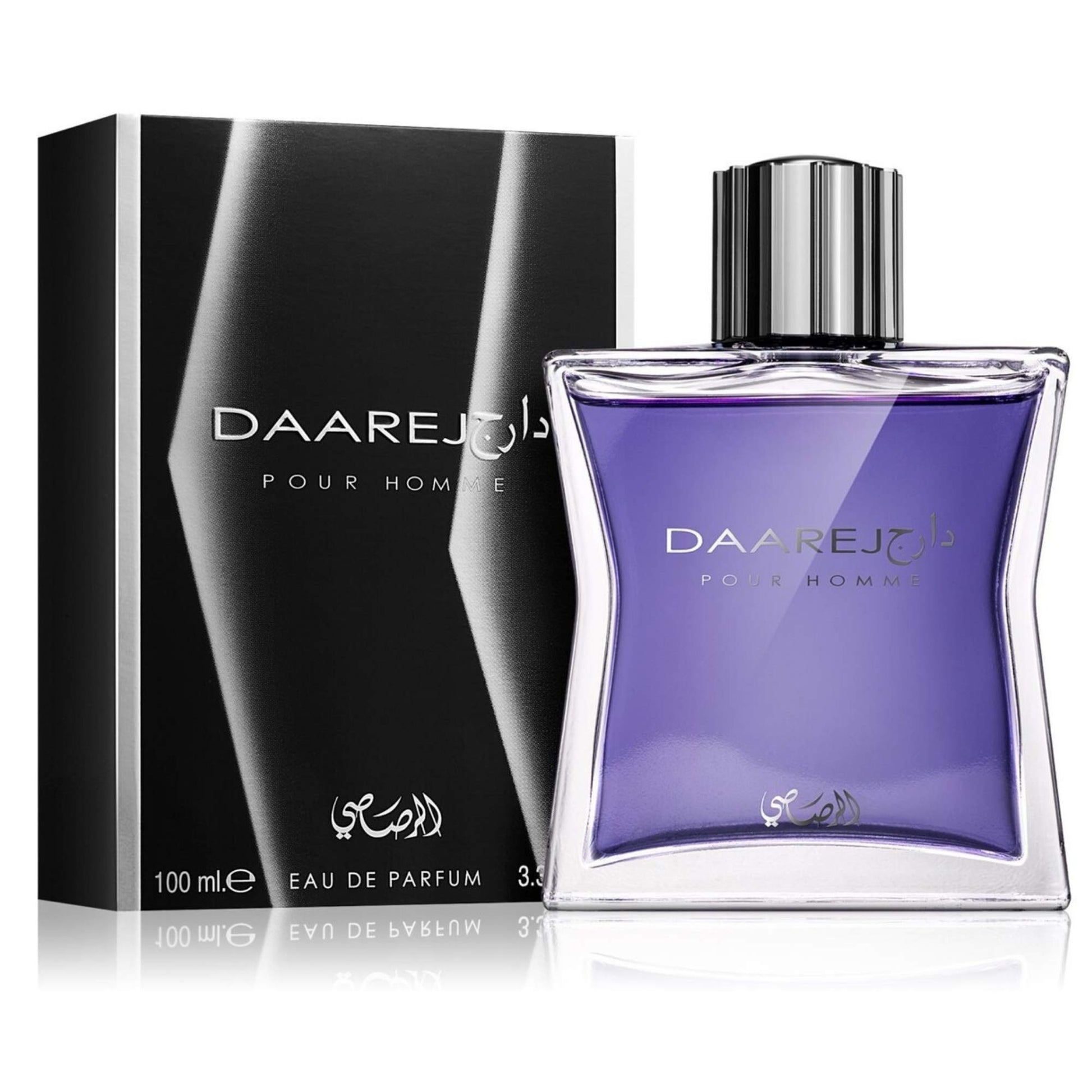 RASASI Dareej For Men Eau De Parfum Spray - 100ML (3.4 Oz) Long Lasting Arabian Perfume - Bold & Premium Fragrance for Special Occasions & Daily Wear, An Essential Perfume Men that Lasts All Day - Medaid International
