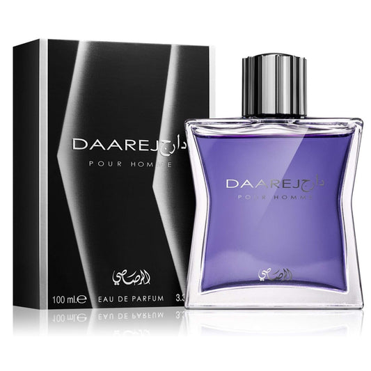 RASASI Dareej For Men Eau De Parfum Spray - 100ML (3.4 Oz) Long Lasting Arabian Perfume - Bold & Premium Fragrance for Special Occasions & Daily Wear, An Essential Perfume Men that Lasts All Day - Medaid International