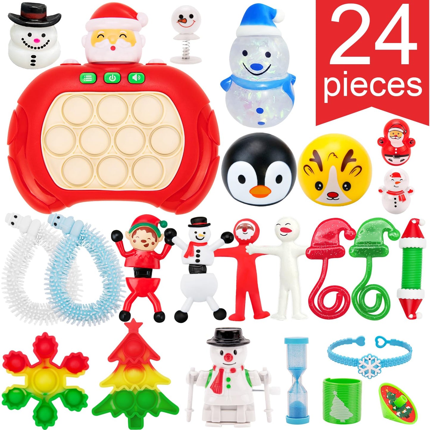Advent Calendar 2025-24 Days of Surprises Fidget Toys Bulk - Christmas Holiday Countdown Advent Calendars - Sensory Toy Gifts for Toddler Kids Teens Girls Age 4 5 6 7 8 9 10 11 12 Year Old Classroom - Medaid International