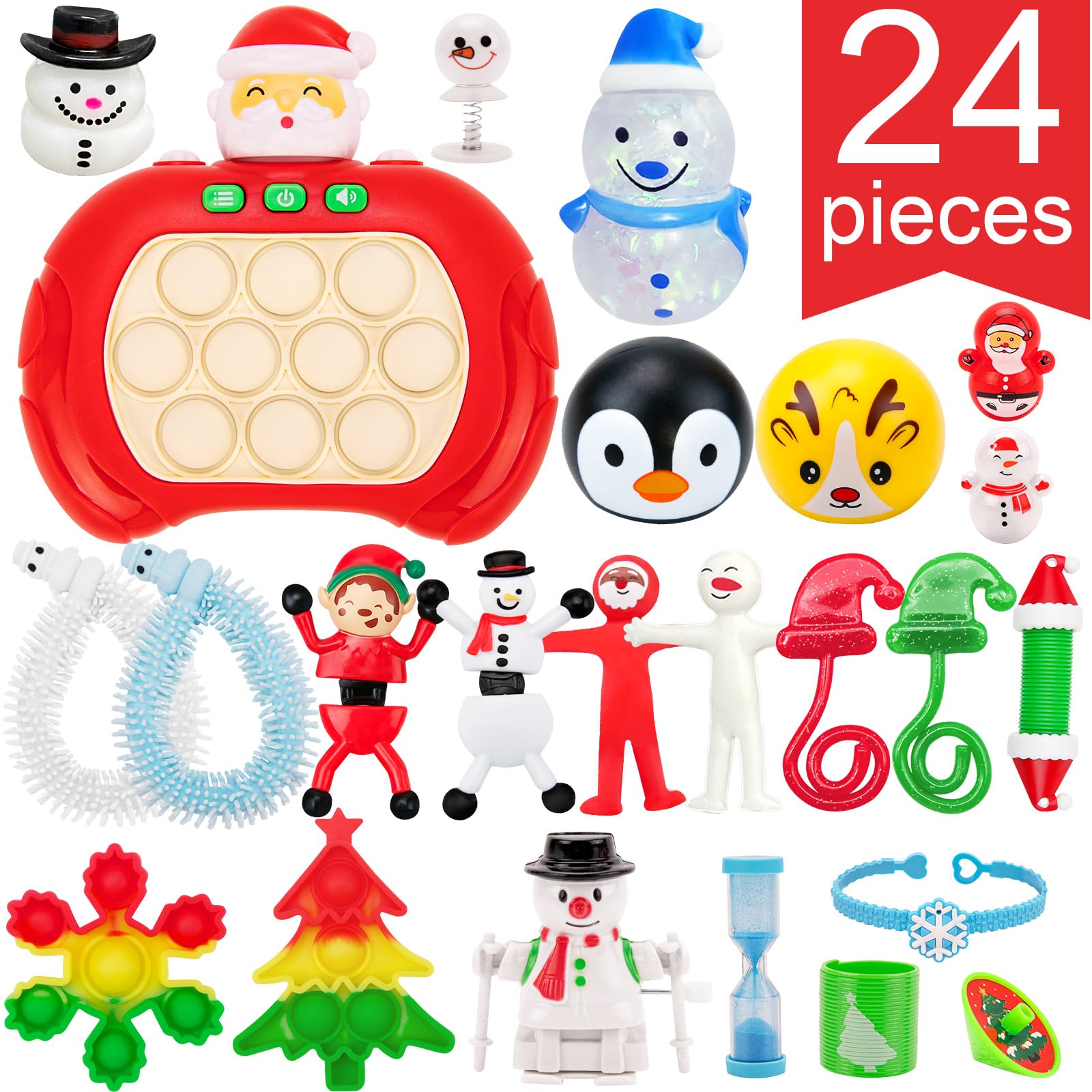 Advent Calendar 2025-24 Days of Surprises Fidget Toys Bulk - Christmas Holiday Countdown Advent Calendars - Sensory Toy Gifts for Toddler Kids Teens Girls Age 4 5 6 7 8 9 10 11 12 Year Old Classroom - Medaid International