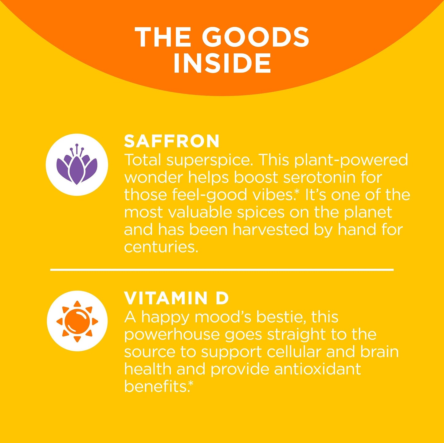 OLLY Hello Happy Gummy Worms, Mood Balance Support, Vitamin D, Saffron, Adult Chewable Supplement, Tropical Zing - 60 Count - Medaid International