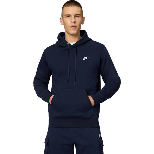 Nike Men's Club Pullover Fleece Hoodie, Obsidian/Obsidian/White, Medium - Medaid International