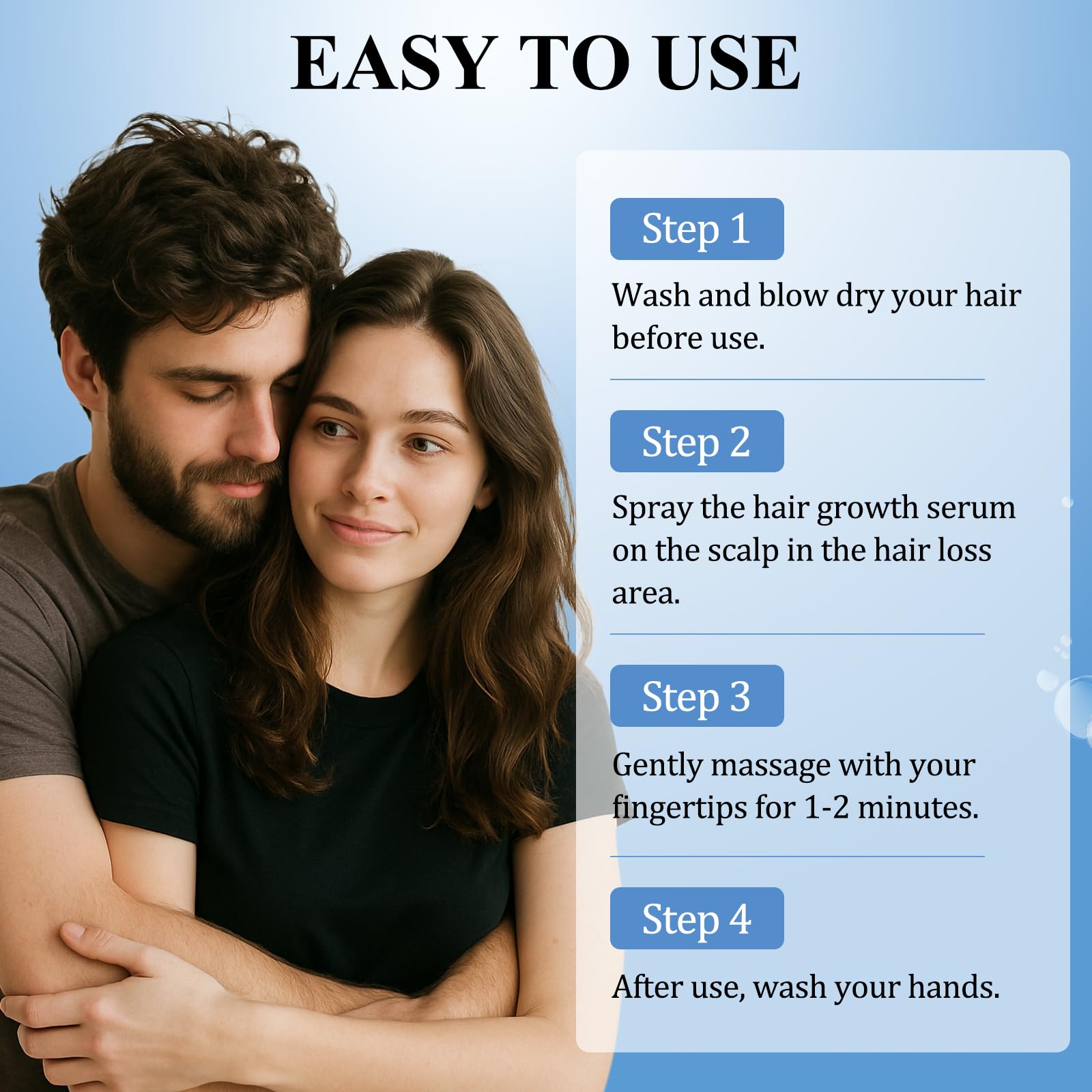 5% Minoxidil Hair Growth Spray - Minoxidil for Men and Women Hair Growth, Hair Regrowth Treatment for Stronger Thicker Hair (60ml) - Medaid International