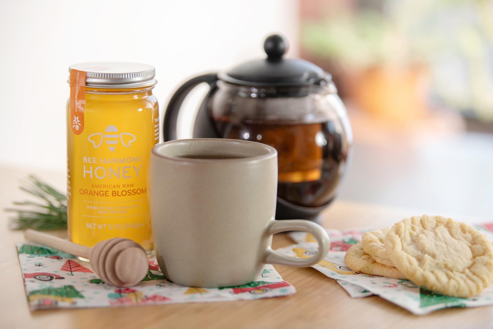 Bee Harmony American Raw Orange Blossom Honey, 12 Ounce - Medaid International