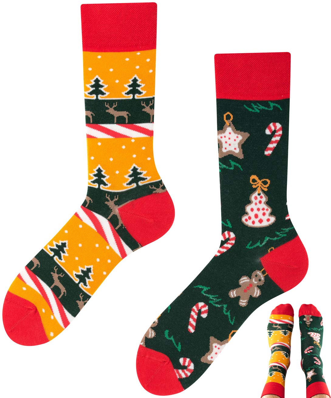 TODO Christmas Socks Women Men Funny Chistmas Gift Socks - Christmas Tree Socks (Xmas Time, 39) - Medaid International