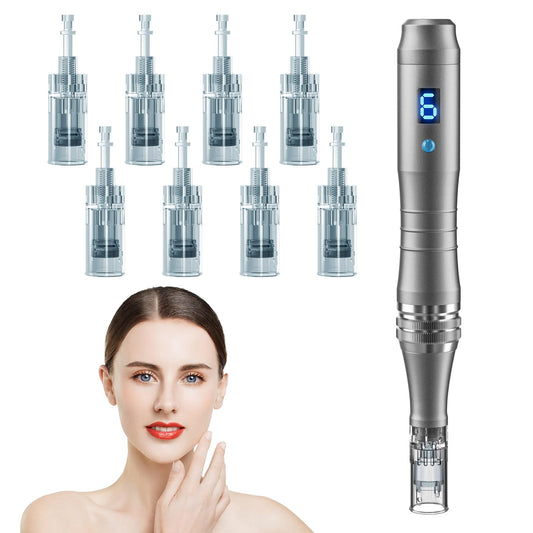 DermaStamp System 0.25mm, Microneedling Stamp Pen, Derma Stamp Pen, Derma Roller Alternative, Microneedle Micro Needle Skin Care for Men Women - Medaid International