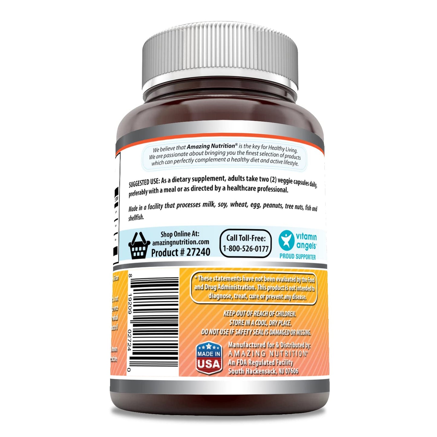 Amazing Formulas Berberine with Bitter Melon & Banaba Extract Complex | 1250 Mg per Serving |120 Veggie Capsules | Non-GMO | Gluten-Free | Made in USA - Medaid International
