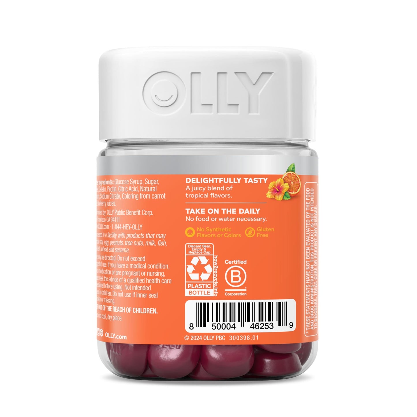 OLLY Heavenly Hair Gummy, Supports Healthy Hair, Keratin, Biotin, AMLA, Chewable Supplement, 30 Day Supply - 60 Count - Medaid International