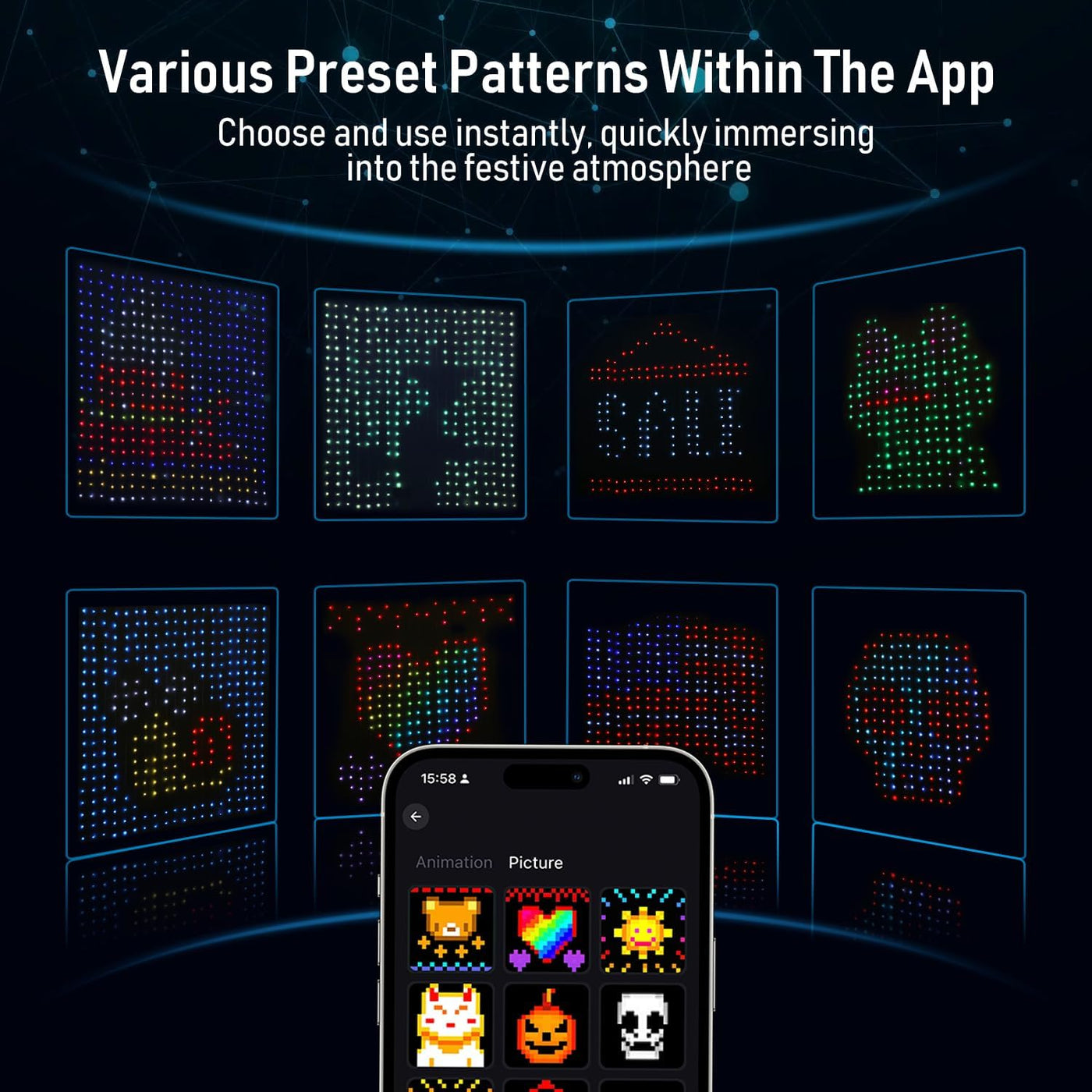 Twinkly Curtain Smart LED Lights - Medaid International