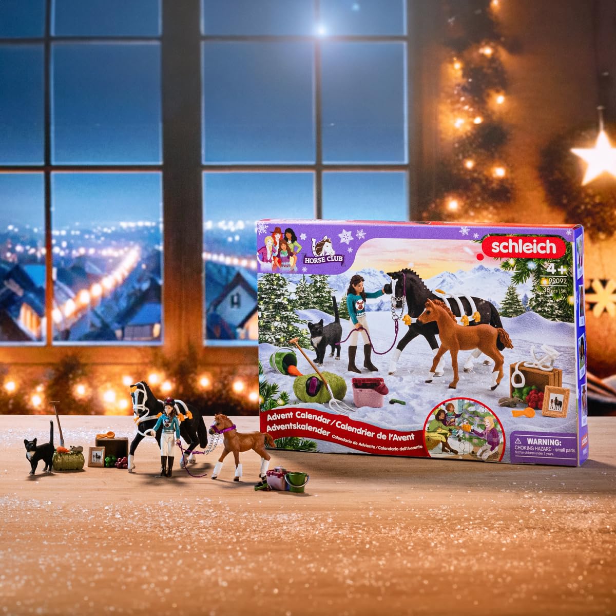 Schleich Horse Club - Horse Club Advent Calendar: Sofia's Winter Surprise - 36 Toys Including Poseable Figurine, Horses and Accessories - Holiday Event Calendar for Christmas - Kids Ages 5+ | 99012 - Medaid International