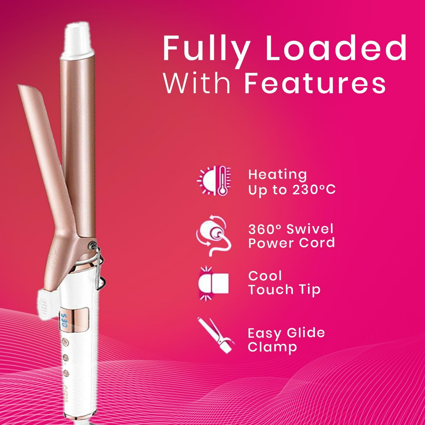 VGR Professional Hair Curling Iron Wand V578 - Medaid International