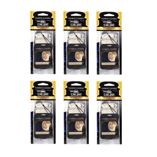 Yankee Candle Paper Car Jar, Midsummer's Night (Pack of 6) - Medaid International