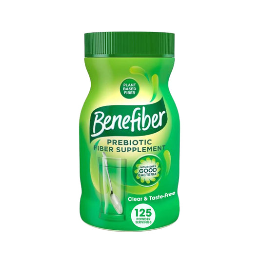 Benefiber Daily Prebiotic Fiber Supplement Powder for Digestive Health, Unflavored - 125 Servings (17.6 Ounces) - Medaid International