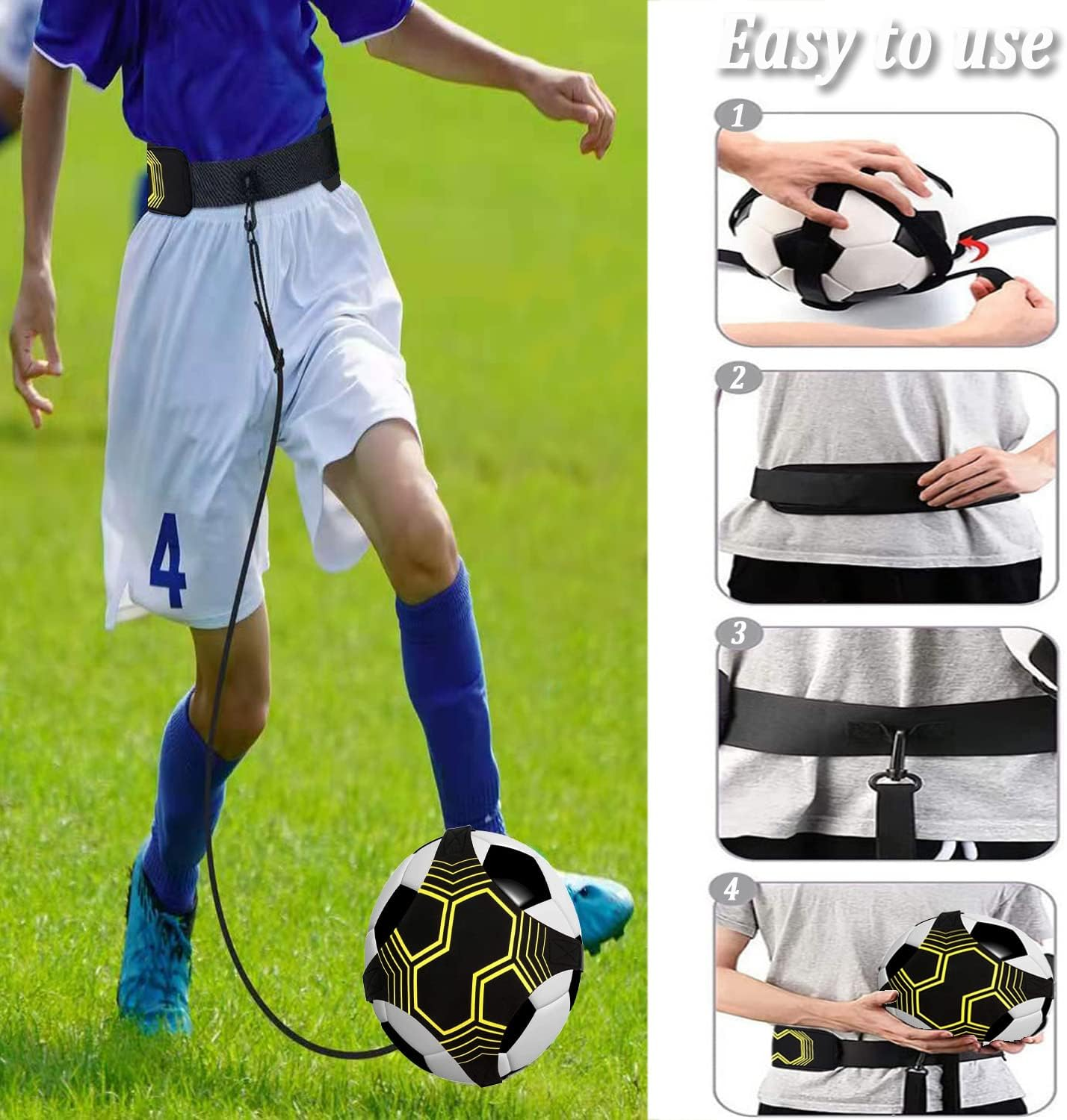 Football Kick Trainer Soccer Training Waist Belt Adjustable - Medaid International
