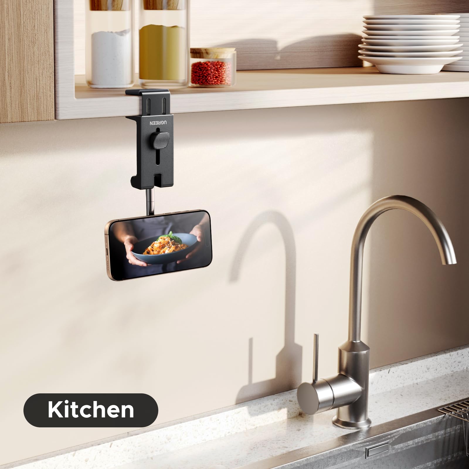 UGREEN Airplane Phone Holder for Magsafe Air Plane Travel Essentials Magnetic Phone Mount Compatible with iPhone 17 Air 16 15 14 Plus 13 12 Pro Max Mini Magsafe Case, Handsfree for Long Flight Flying - Medaid International