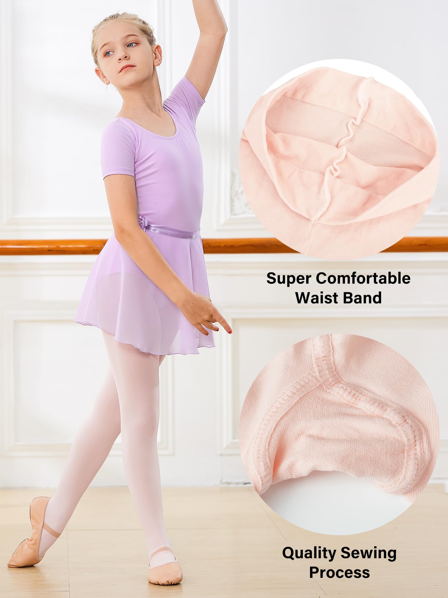 Stelle Girls Ballet Dance Students School Footed Tight (Toddler/Little Kid/Big Kid)(BP,6-8 Years) - Medaid International