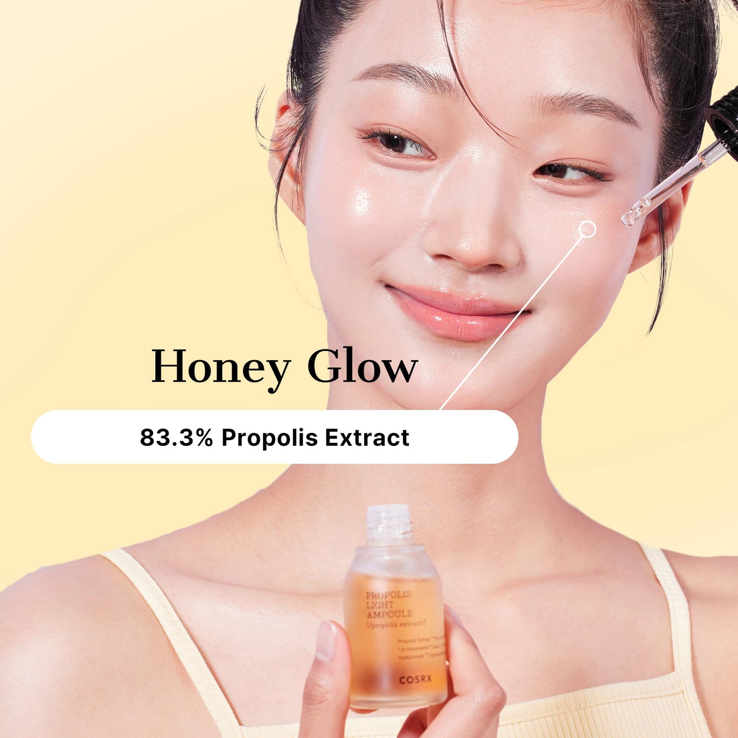 COSRX Propolis Ampoule, Glow Boosting Serum for Face with 73.5% Propolis Extract, 1.01fl.oz/30ml, Hydrating Essence for Sensitive Skin, Fine Lines, Uneven Skintone, Korean Skincare - Medaid International