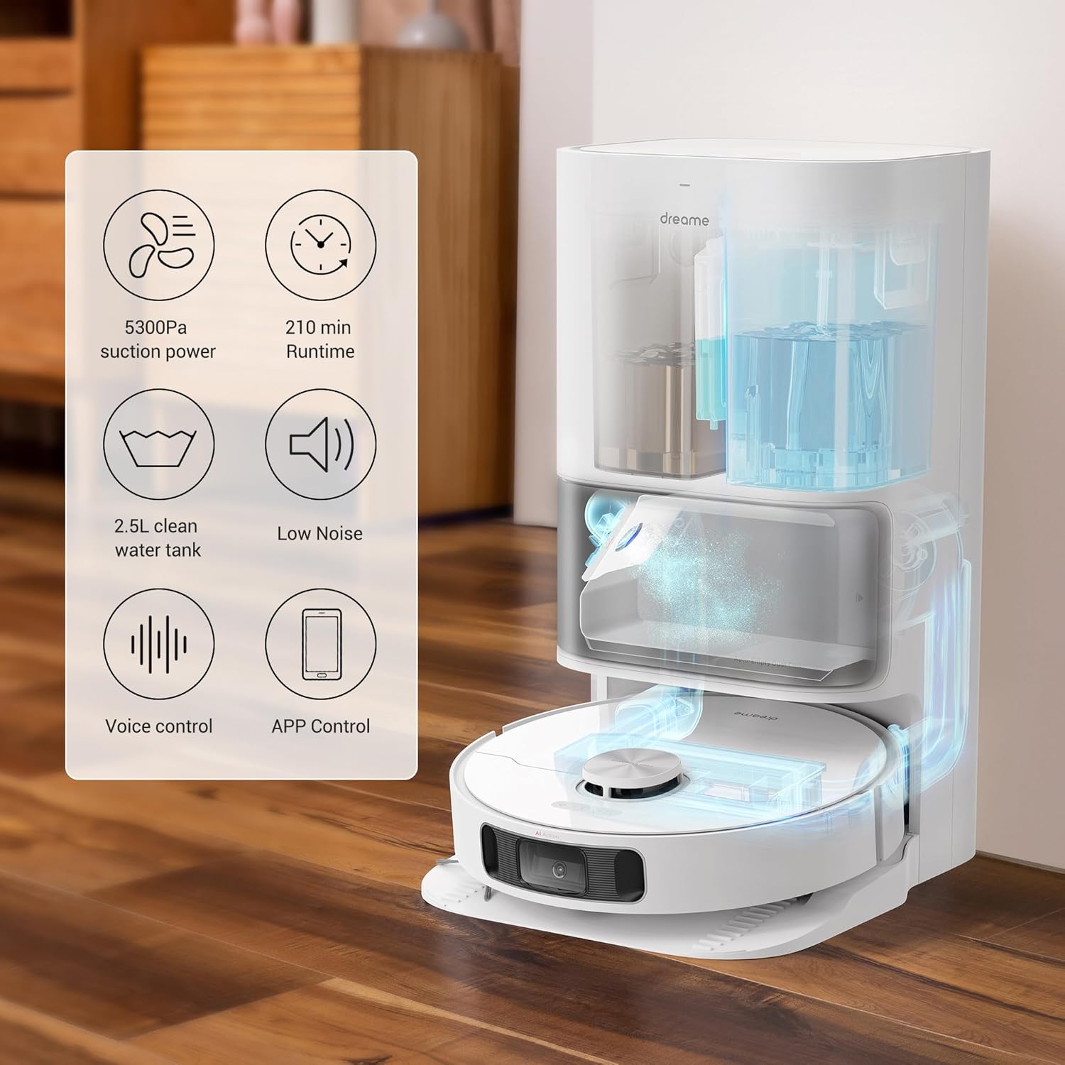L10s Ultra Robot Vacuum Cleaner, White - Medaid International