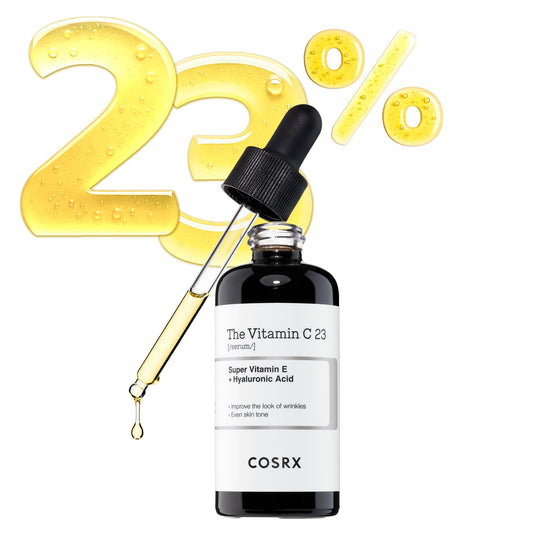COSRX Pure Vitamin C 23% Serum with Vitamin E & Hyaluronic Acid, Hydrating Facial Serum for Fine Lines, Uneven Skin Tone & Dull Skin, 0.7oz/20g, Korean Skin Care - Medaid International