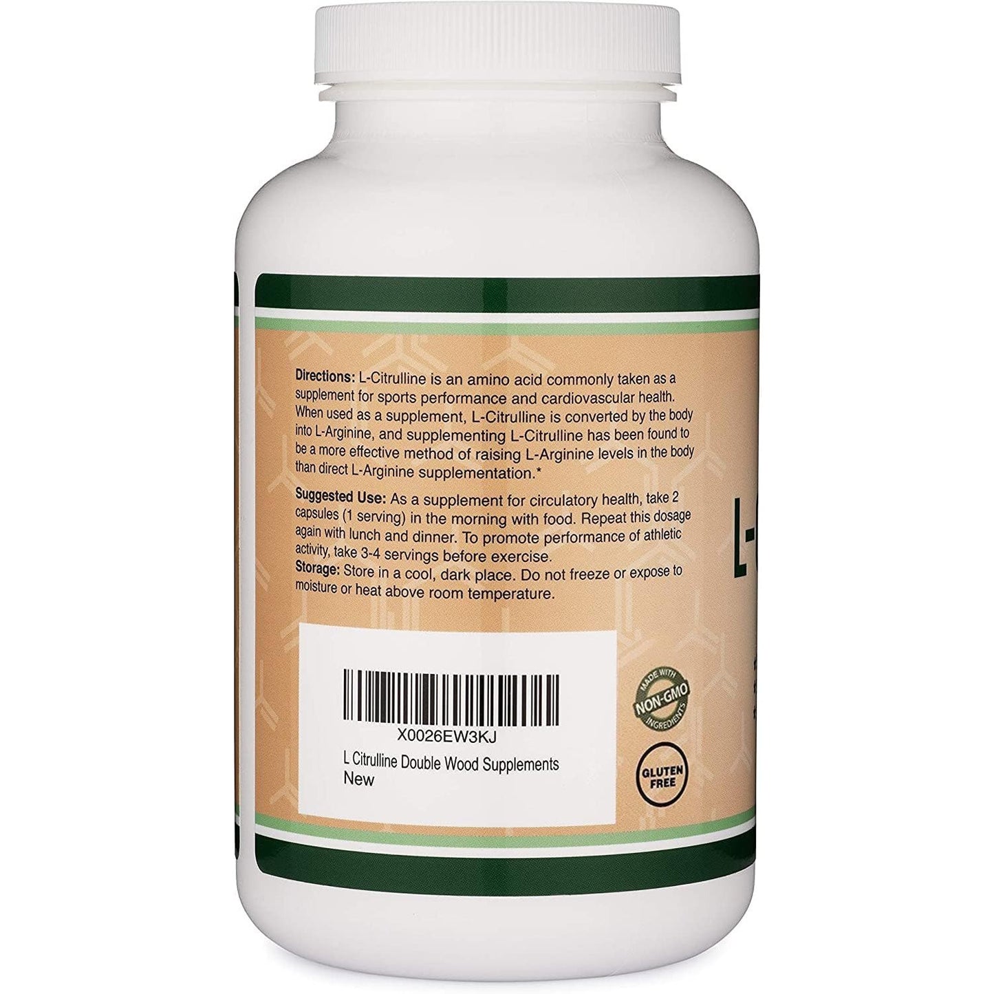 L Citrulline Capsules 1,200mg Per Serving, 210 Count (L-Citrulline Increases Levels of L-Arginine, Acts as a Nitric Oxide Booster) Muscle Recovery Supplement to Improve Muscle Pump by Double Wood - Medaid International