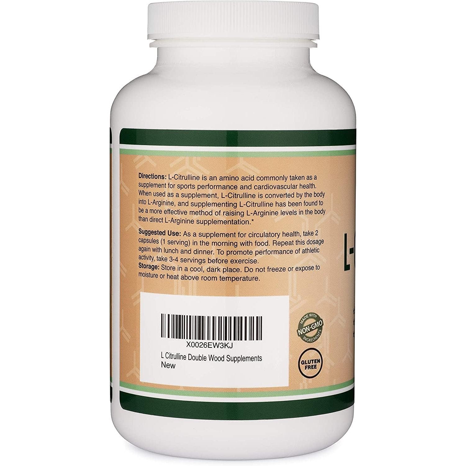 L Citrulline Capsules 1,200mg Per Serving, 210 Count (L-Citrulline Increases Levels of L-Arginine, Acts as a Nitric Oxide Booster) Muscle Recovery Supplement to Improve Muscle Pump by Double Wood - Medaid International