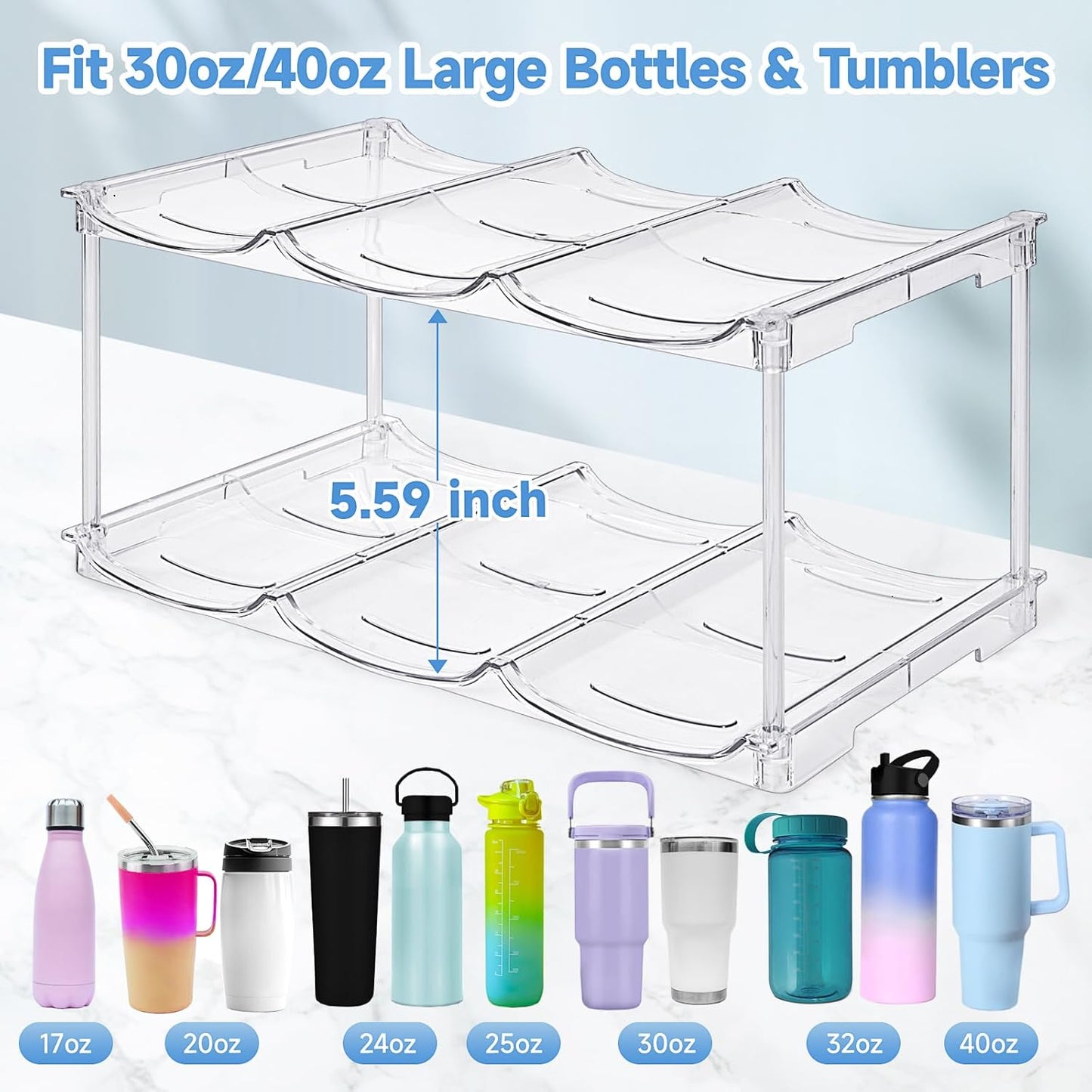 Water Bottles Organizer Stand - Medaid International