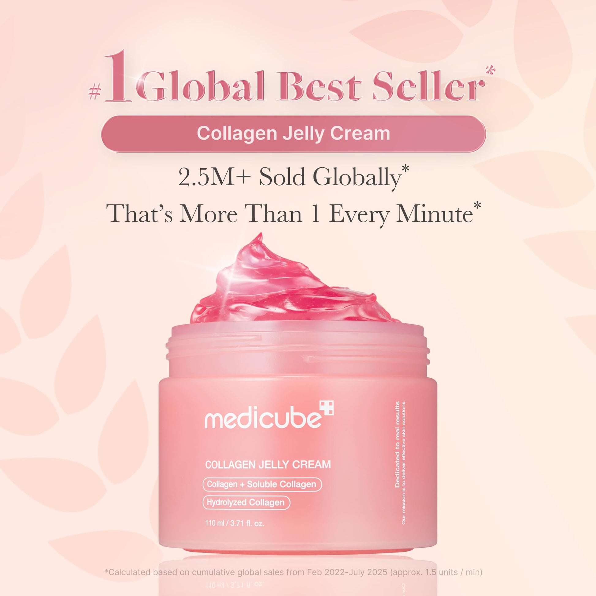 medicube Collagen Jelly Cream- Niacinamide & Freeze-Dried Hydrolyzed Collagen-Boosts skin barrier hydration & gives 24h Glow & Firmer looking skin | No artificial color, Korean skincare (3.71 fl.oz.) - Medaid International