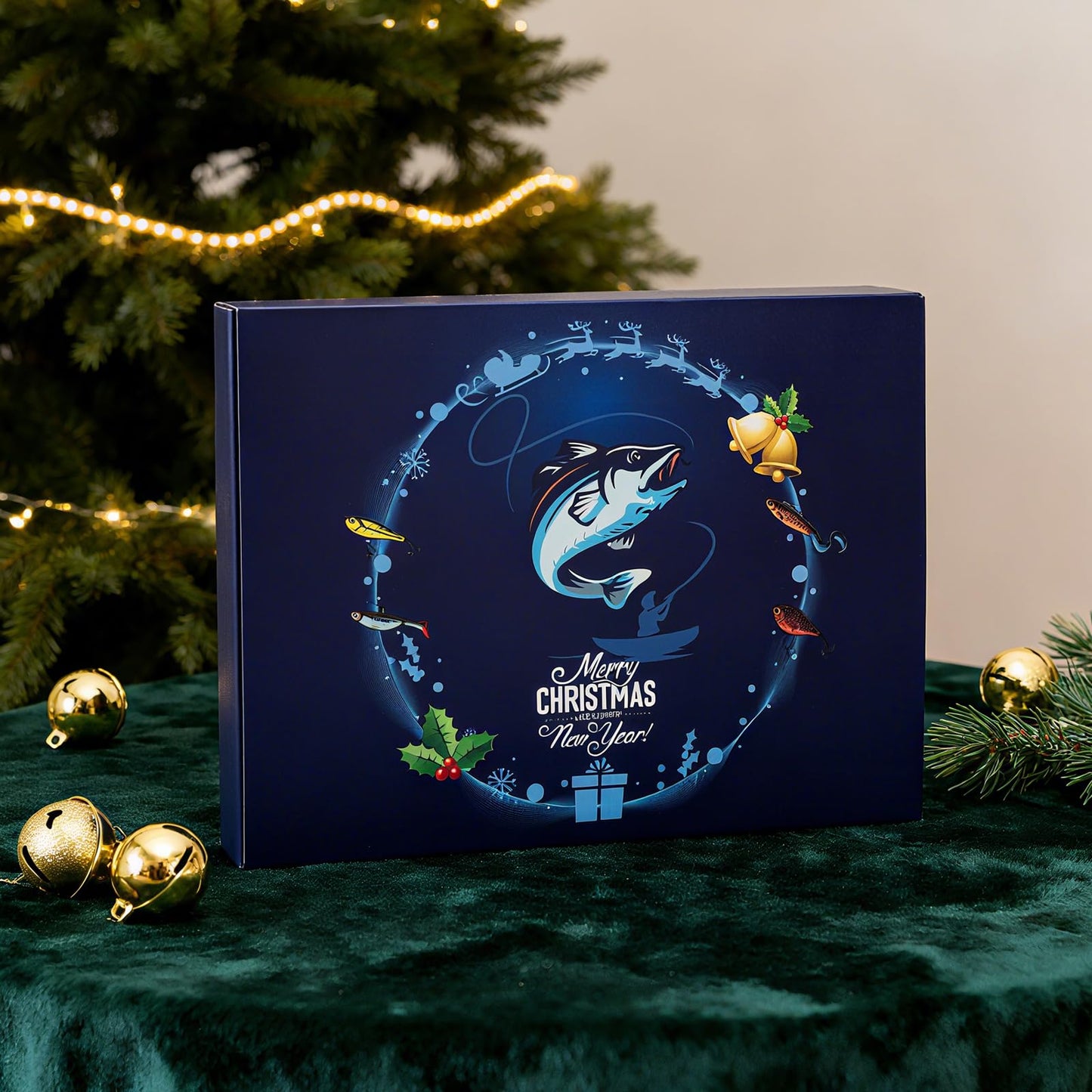 Fishing Lures Advent Calendar 2025, Advent Calendar Fishing Christmas Countdown, 24 Days Fishing Lure Xmas Surprise Gifts - Medaid International