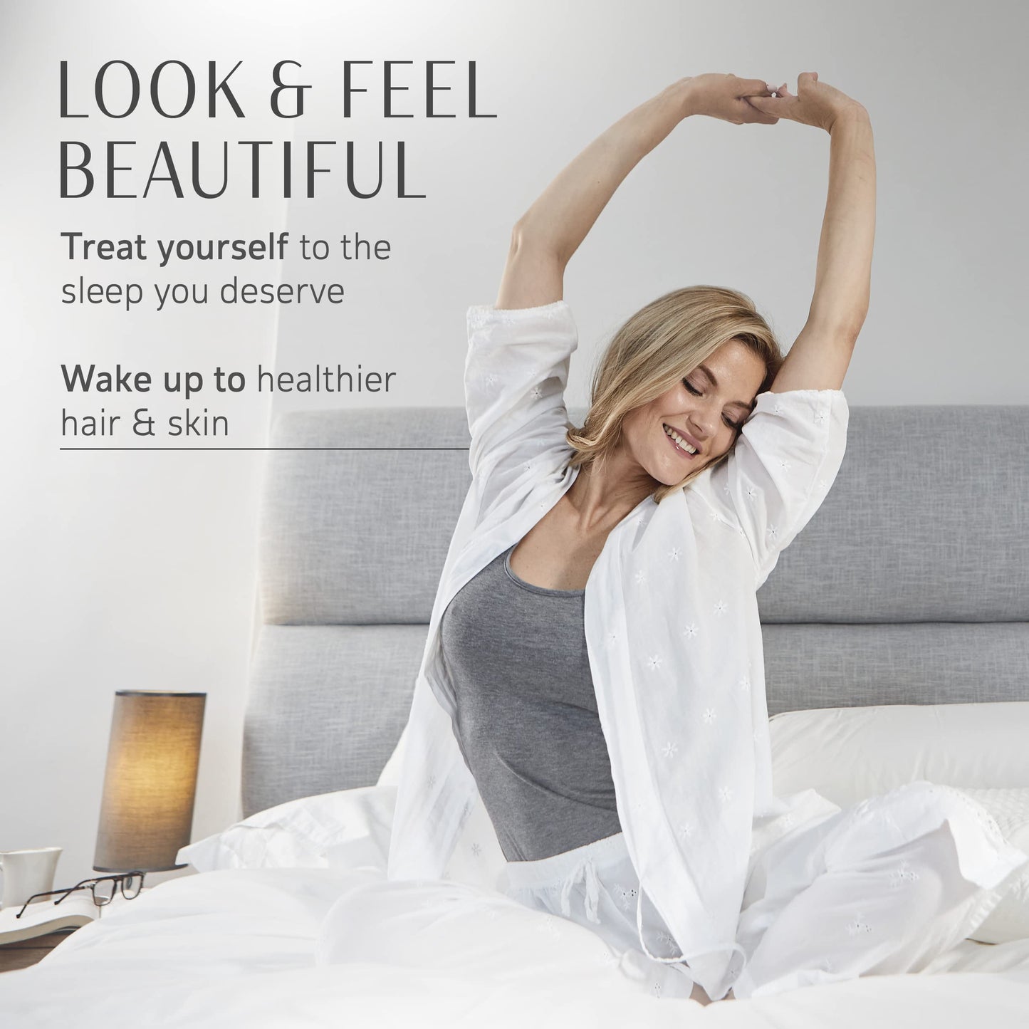 Your Face Pillow-Back Sleeper Beauty Pillow, Cervical Neck Pillow Contour Memory Foam Pillow, Ergonomic Neck, Back & Shoulder Support. Back Sleeping Reduces Pressure on Skin - Standard with Satin Case - Medaid International