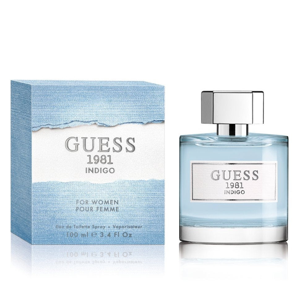 Guess 1981 Indigo Eau de Toilette Spray for Women, Blue, NS, 3.4 Fl Oz - Medaid International