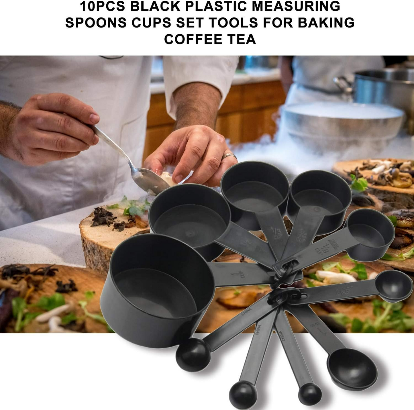 Measuring Cups, Measuring Spoons Set Durable for Home for Kitchens for Dessert Shops for Bakeries - Medaid International