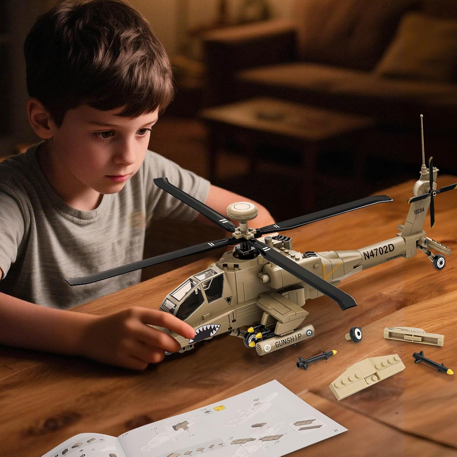 Military Helicopter 3D Puzzle - Medaid International