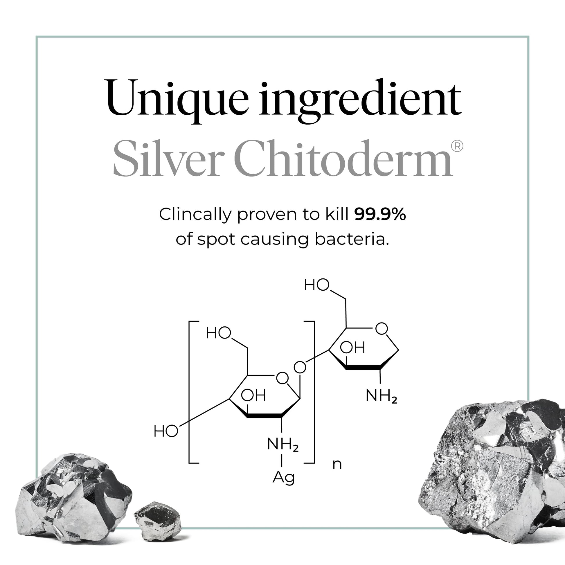 47 Skin Hydrating Face Serum for Clearing Acne & Scars, Anti-Blemish & Scar Repair Serum Skincare Treatment with Silver Chitoderm - Smooth Skin Moisturiser (1.01 oz) - Medaid International