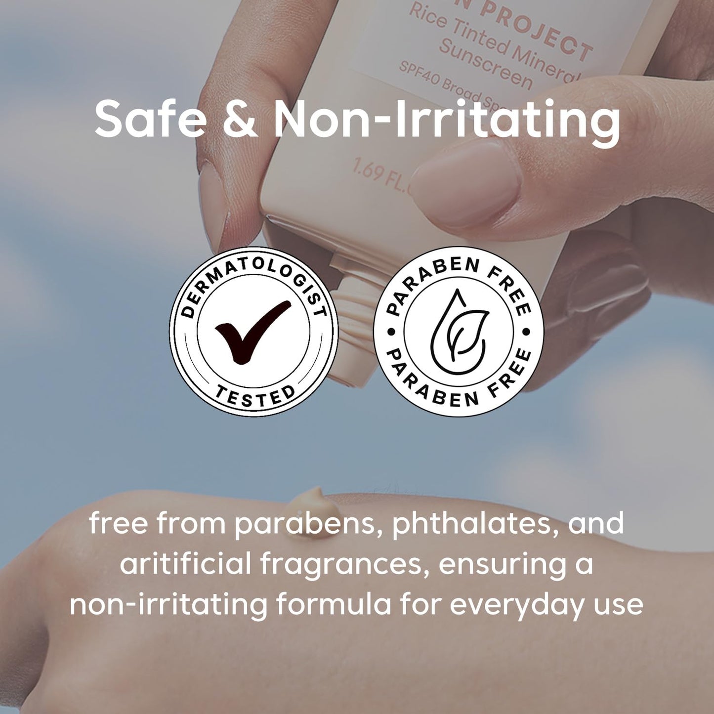 THANKYOU FARMER Sun Project Rice Tinted Mineral Sunscreen SPF40 Broad Spectrum - Korean Face Sunscreen with Zinc Oxide - Tinted SPF with No White Cast, Dermatologist-Tested - 1.69 fl oz - Medaid International