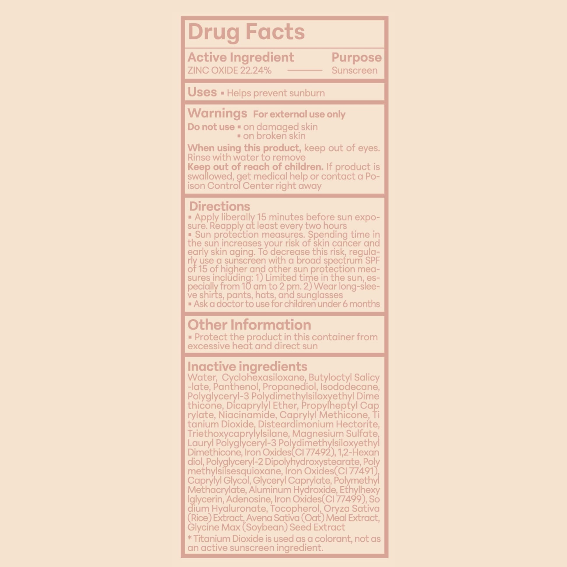 THANKYOU FARMER Sun Project Rice Tinted Mineral Sunscreen SPF40 Broad Spectrum - Korean Face Sunscreen with Zinc Oxide - Tinted SPF with No White Cast, Dermatologist-Tested - 1.69 fl oz - Medaid International