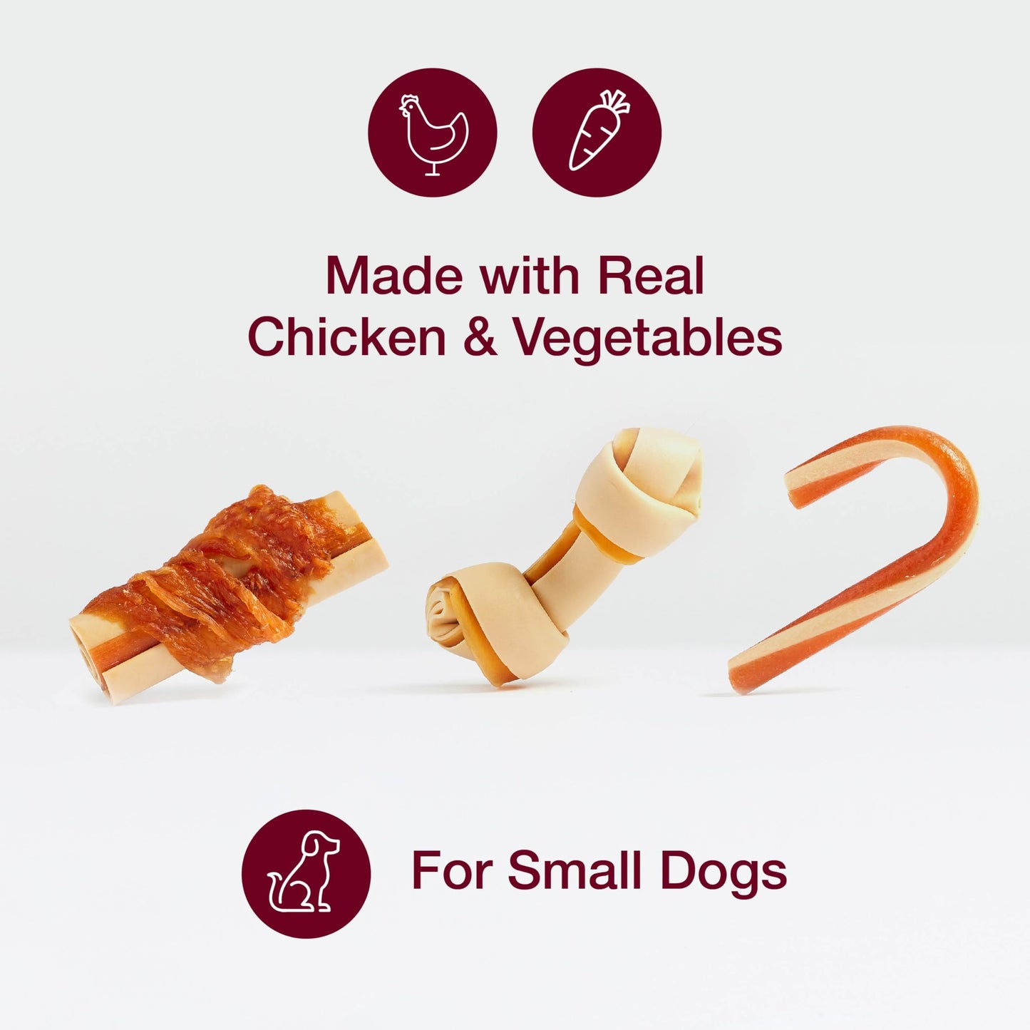 SmartBones Furry Christmas Advent Calendar Chews for Small Dogs, 24 Count, Treat Your Dog to Easy-to-Digest, Rawhide-Free Mini Bones, Candy Canes and Mini Sticks - Medaid International