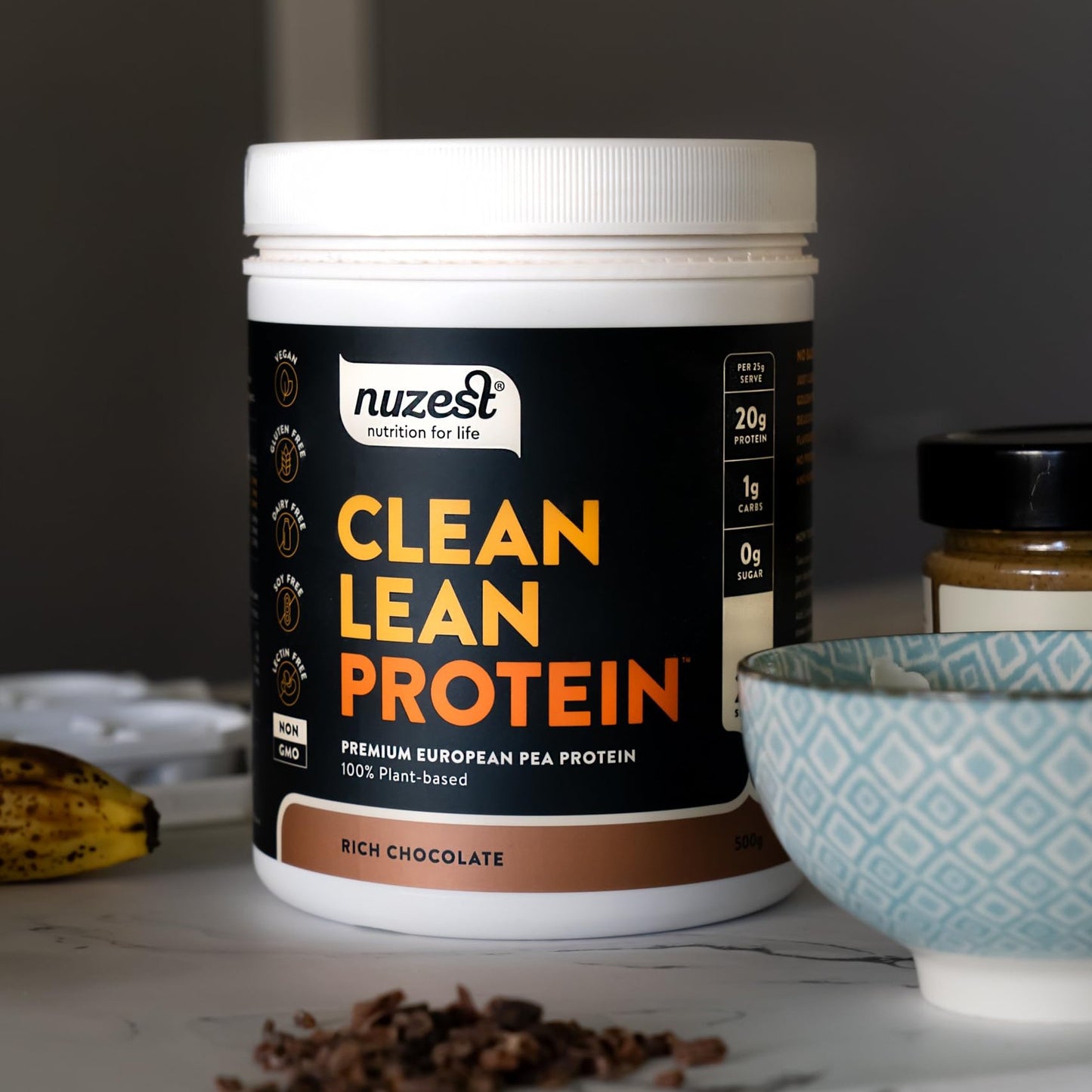 NuZest Clean Lean Protein (pea), Chocolate, 1.1 pounds - Medaid International