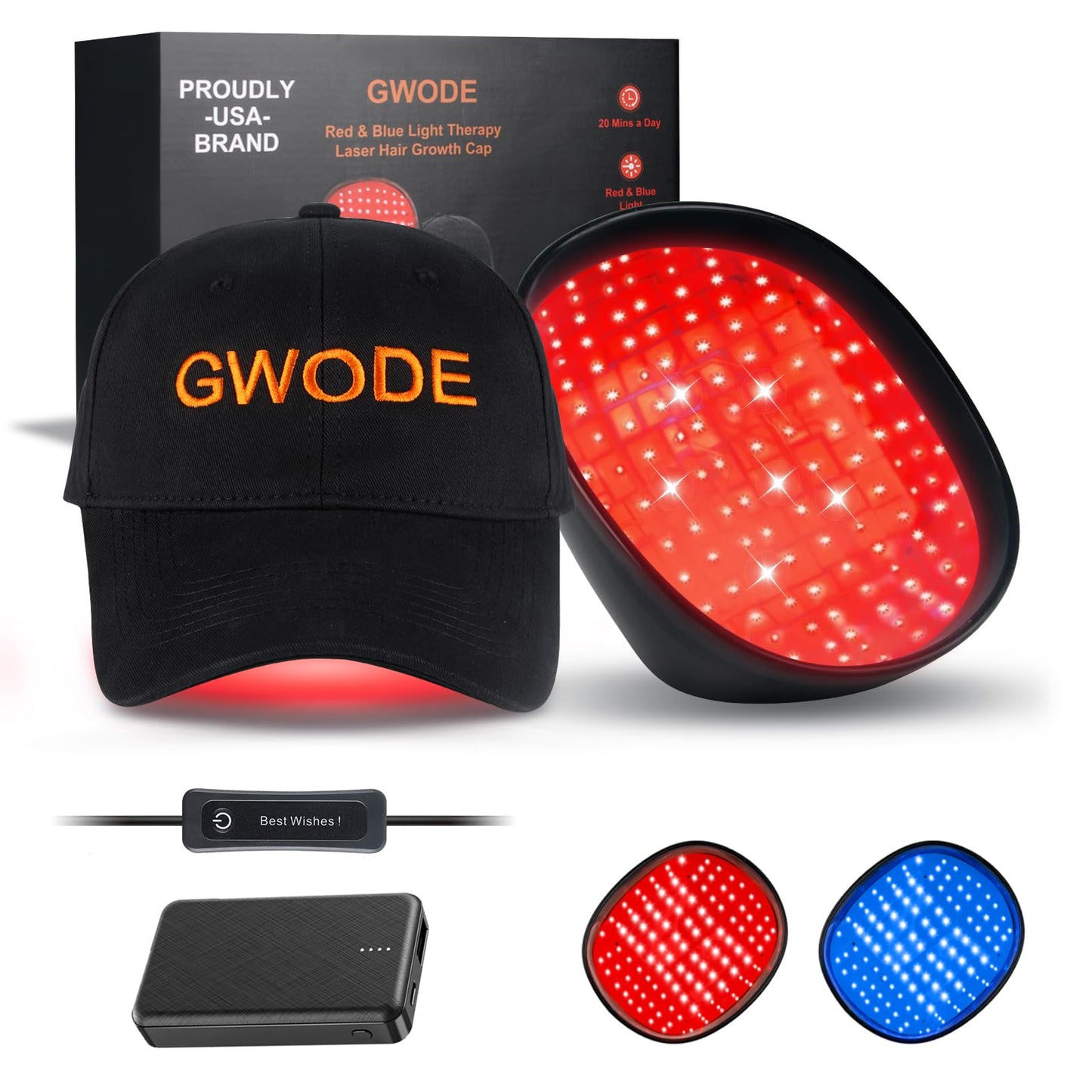 Laser Cap for Hair Regrowth,Red Light Therapy for Hair Growth,Laser Hair Growth Cap - Medaid International