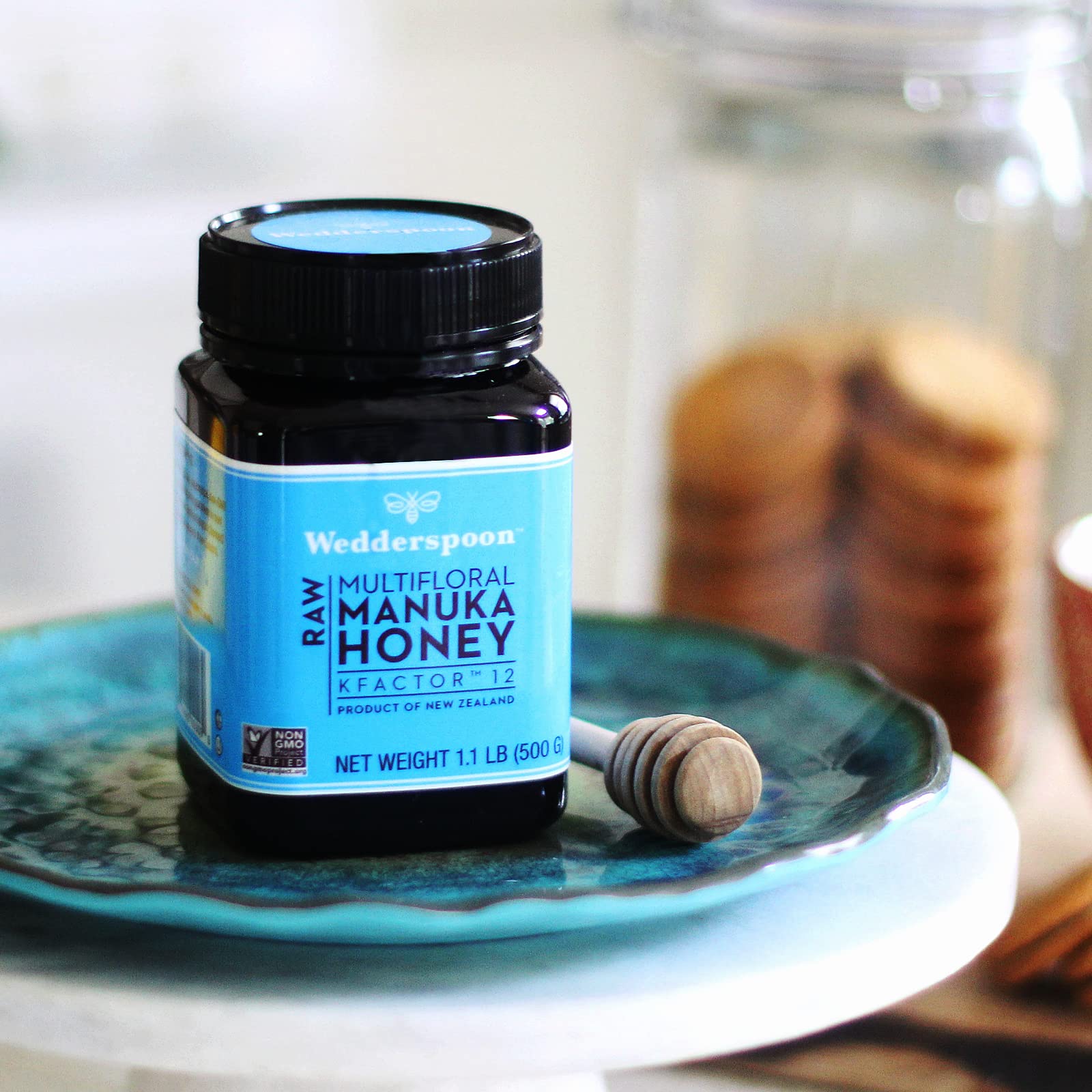 Wedderspoon Raw Premium Manuka Honey, KFactor 12, 17.6 Oz, Unpasteurized, Genuine New Zealand Honey, Non-GMO Superfood, Traceable From Our Hives To Your Home - Medaid International