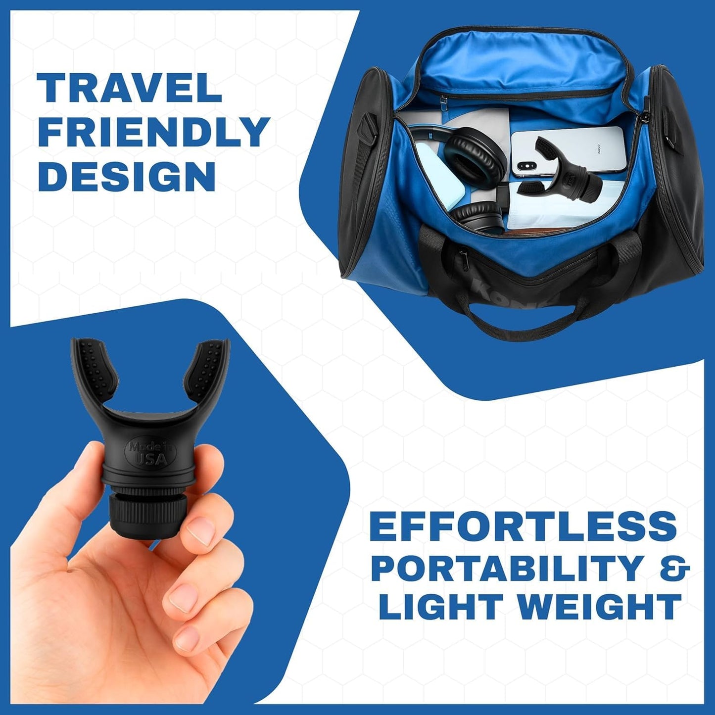 Compact Breathing Exercise Device for Lungs Made in USA Respiratory Lung Exerciser Device with Adjustable Valve - Diaphragm & Core Trainer Device for Athletes o2 Portable Breathing Trainer - Medaid International