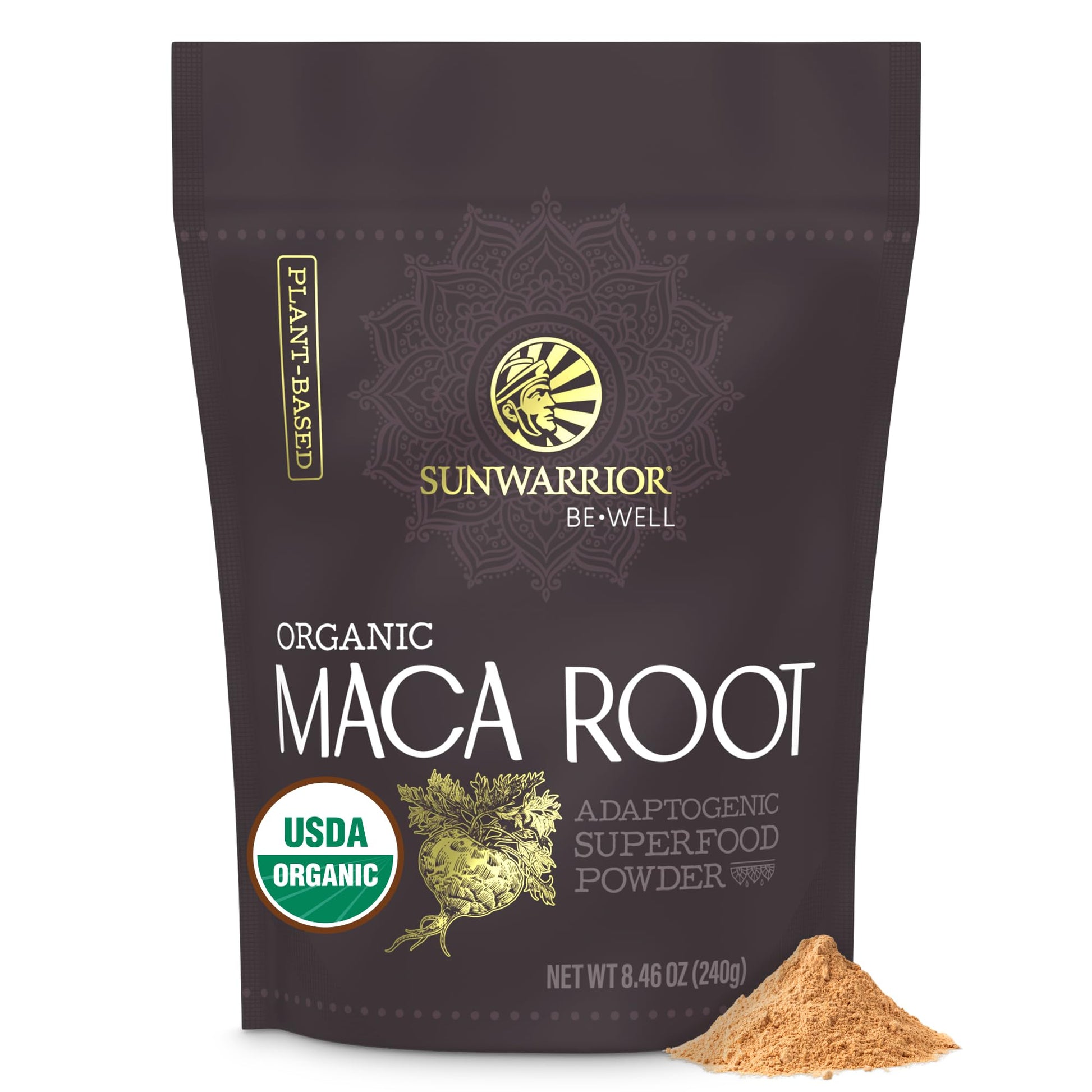 Organic Maca Root Powder Yellow – 8 grams of Adaptogenic Organic Superfood per Serving Supports Energy, Stamina, Mood & Balance – Peruvian Maca Powder for Vitality & Wellness Non-GMO Vegan 30 Servings - Medaid International
