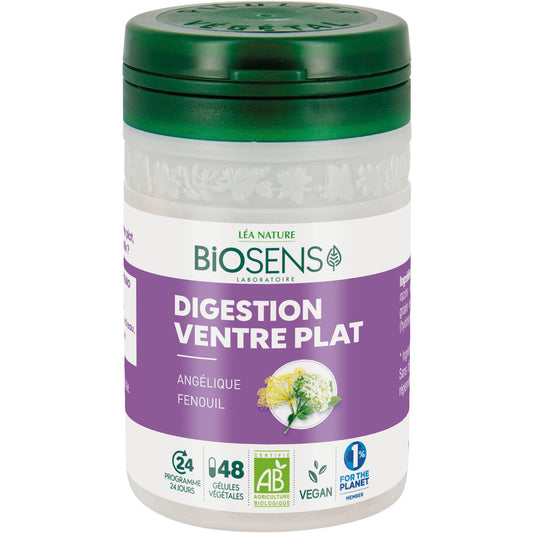 Biosens - Gélule Végétale Digestion Ventre Plat Angélique Fenouil 19 g - Medaid International