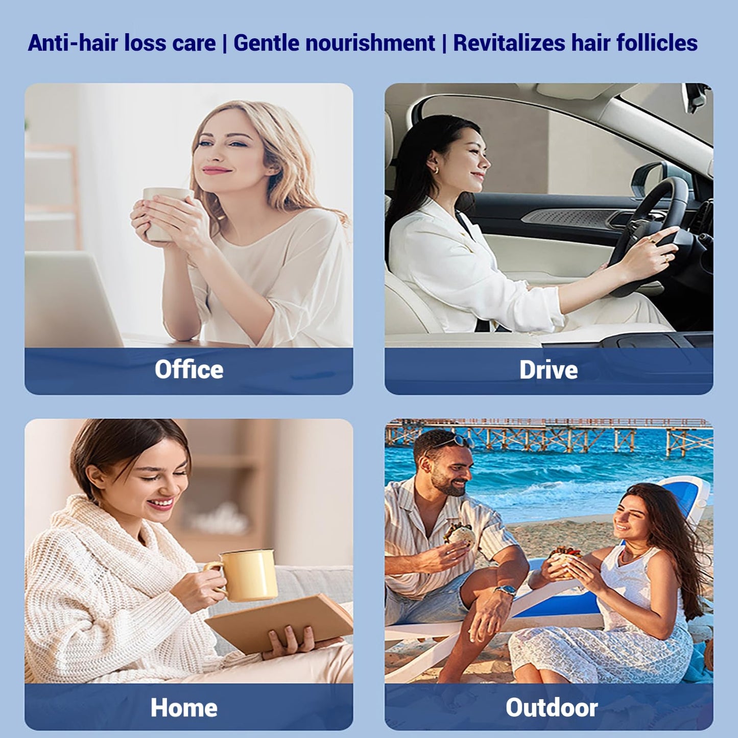 Hair Growth Cap, Red Light Therapy for Hair Growth & Regrowth,Wireless Laser Cap with 460nm/660nm / 850nm Wavelengths, for Men & Women - Medaid International