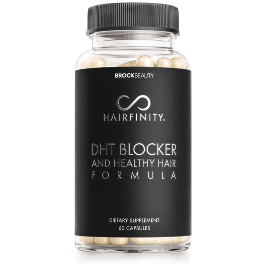 Hairfinity DHT Blocker and Healthy Hair Formula - Growth Supplement with Saw Palmetto, Biotin, and Vitamins to Stop Hair Loss and Regrow Hair - Vegan (60 Veggie-Capsules) - Medaid International